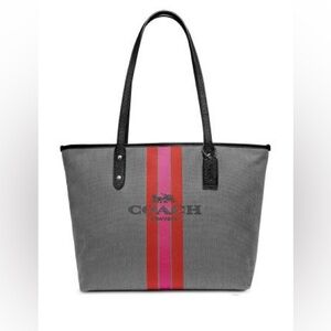 COACH CITY ZIP TOTE WITH HORSE AND CARRIAGE